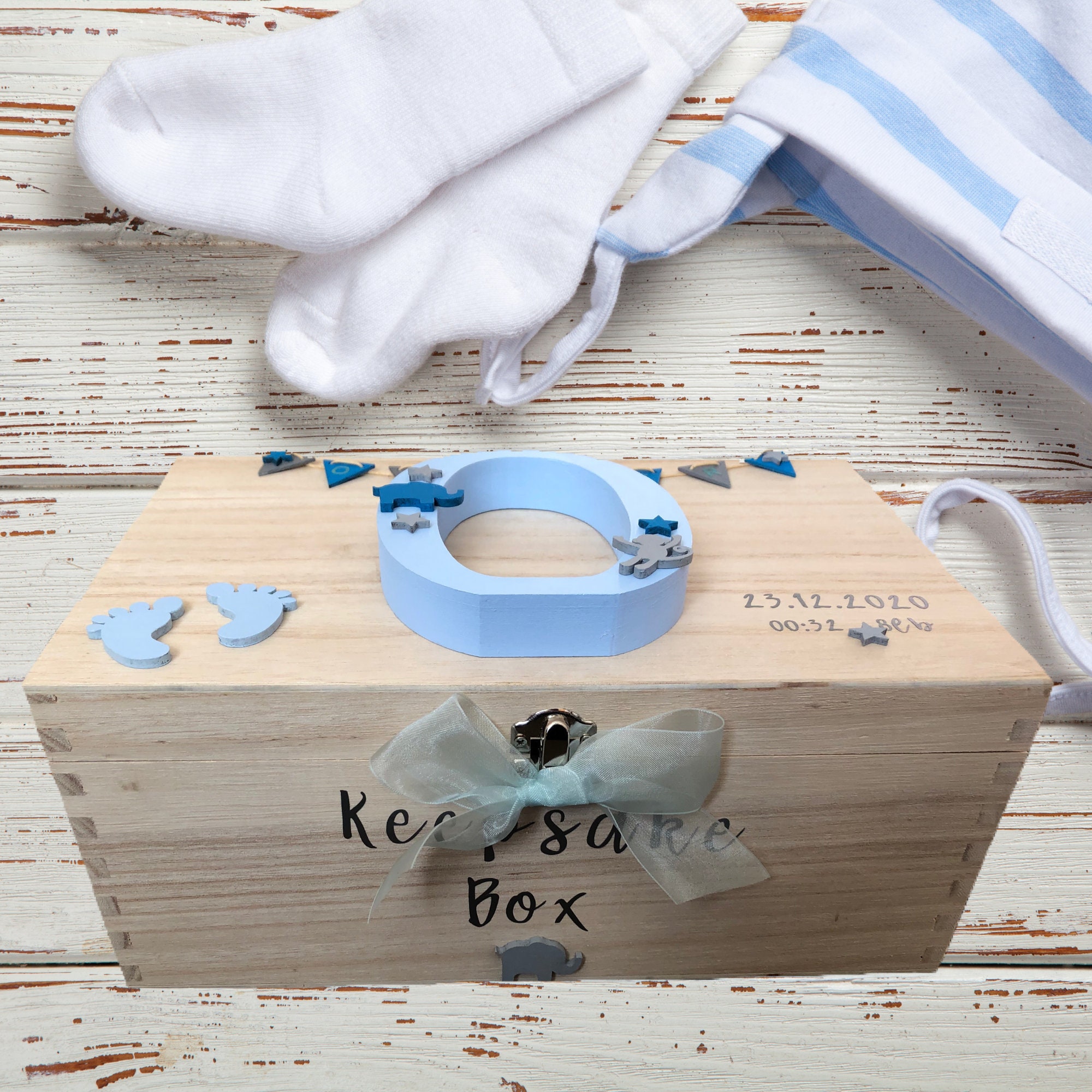 Personalised Baby Keepsake Box New Baby Gift Baby Keepsake Etsy