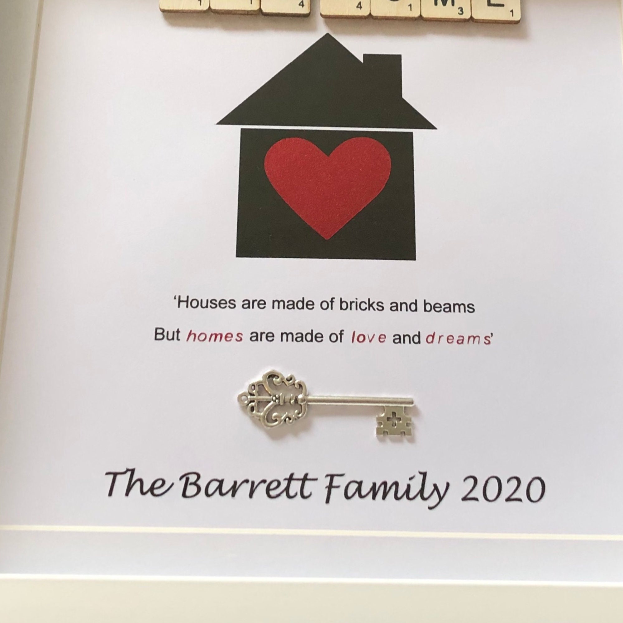 Personalised New Home Box Frame Housewarming Gift New Home Etsy UK