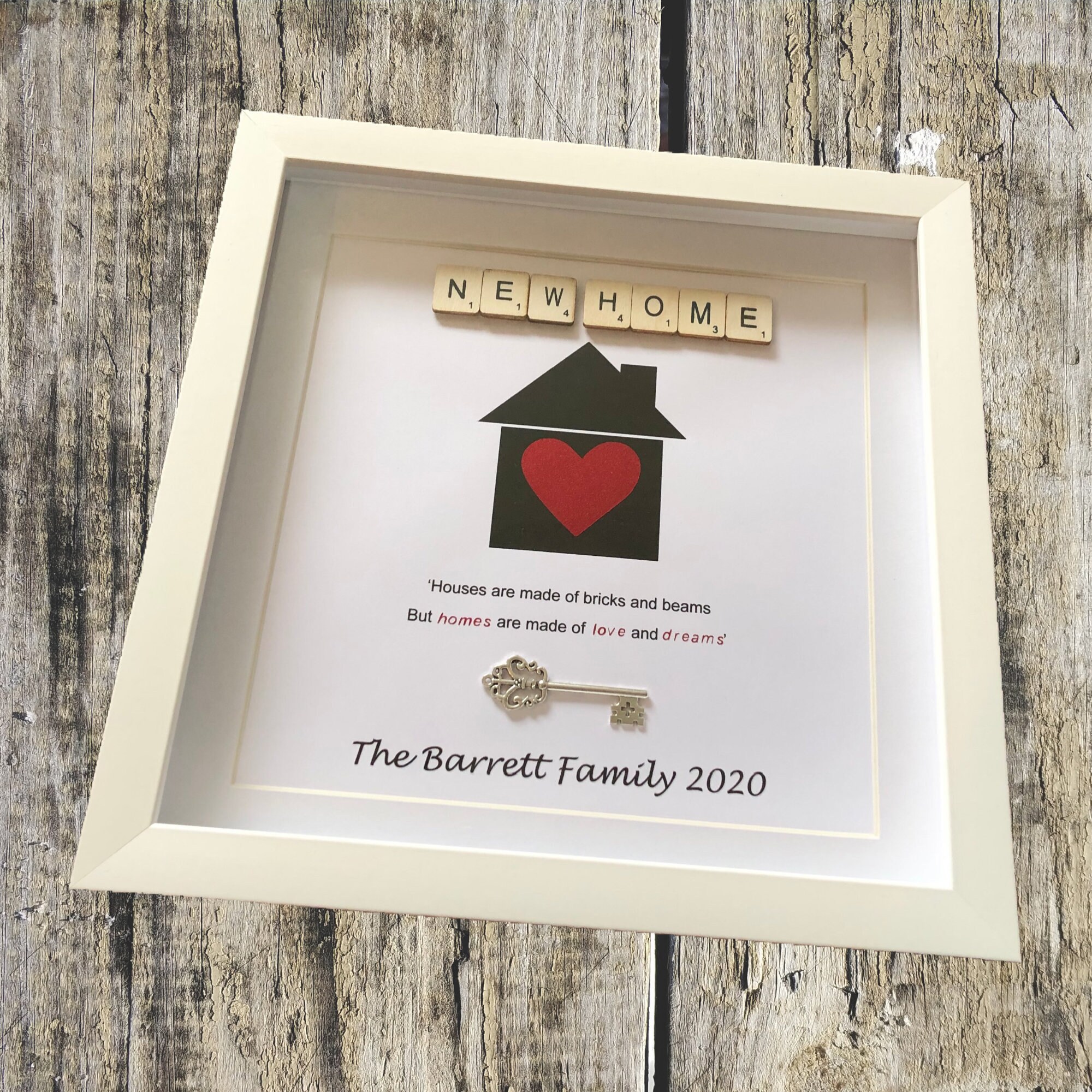 Personalised New Home Box Frame Housewarming Gift New Home Etsy UK