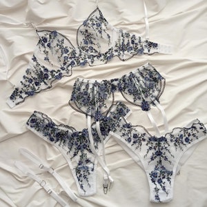 White lingerie sets classy, sexy bra, transparent lingerie, lace lingerie, floral lingerie, plus size lingerie, custom lingerie.