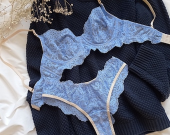 Blue lingerie, lingerie sets classy, light blue lingerie, elegant lingerie, romantic lingerie, honeymoon lingerie, plus size lingerie