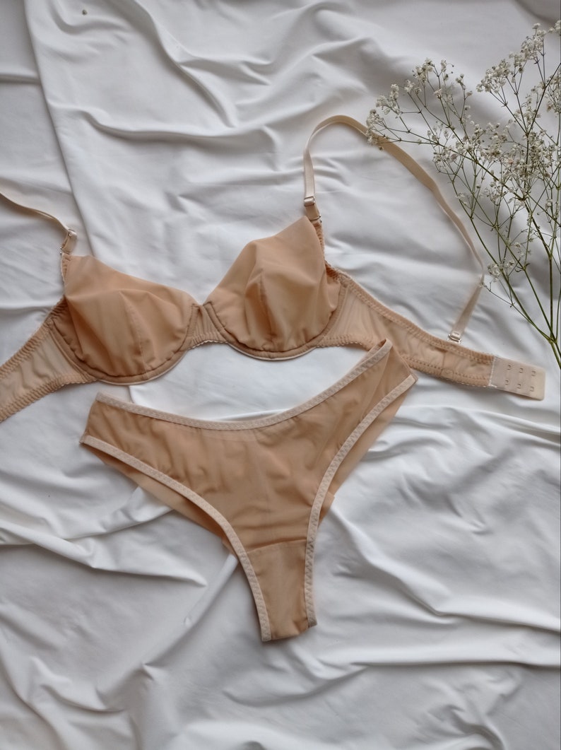 See Through Lingerie Transparent Lingerie Sheer Lingerie Nude Lingerie