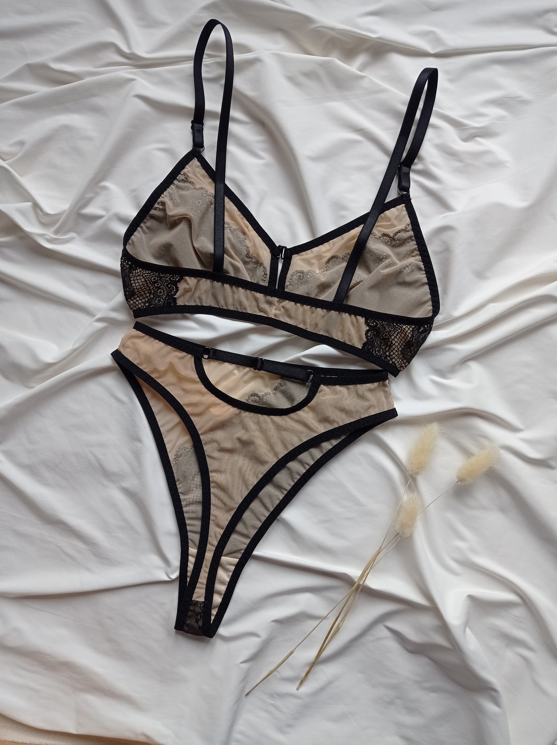 Mesh Lingerie Nude Lingerie Lingerie See Through Ultra Sheer Lingerie