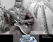 Jimi Hendrix guitar stickers quot Betty Jean quot Danelectro 3412 Shorthorn autograph FREE GIFT
