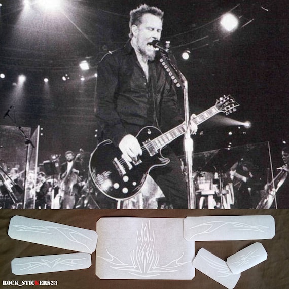 James Hetfield Gitarre Aufkleber Pinstripe Vinyl Aufkleber Esp Etsy