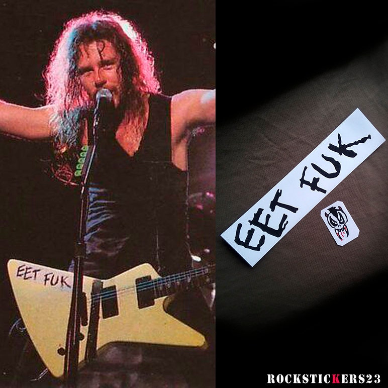 James Hetfield Gitarre Aufkleber Esp Explorer Mx 220 Eet Fuk Etsy
