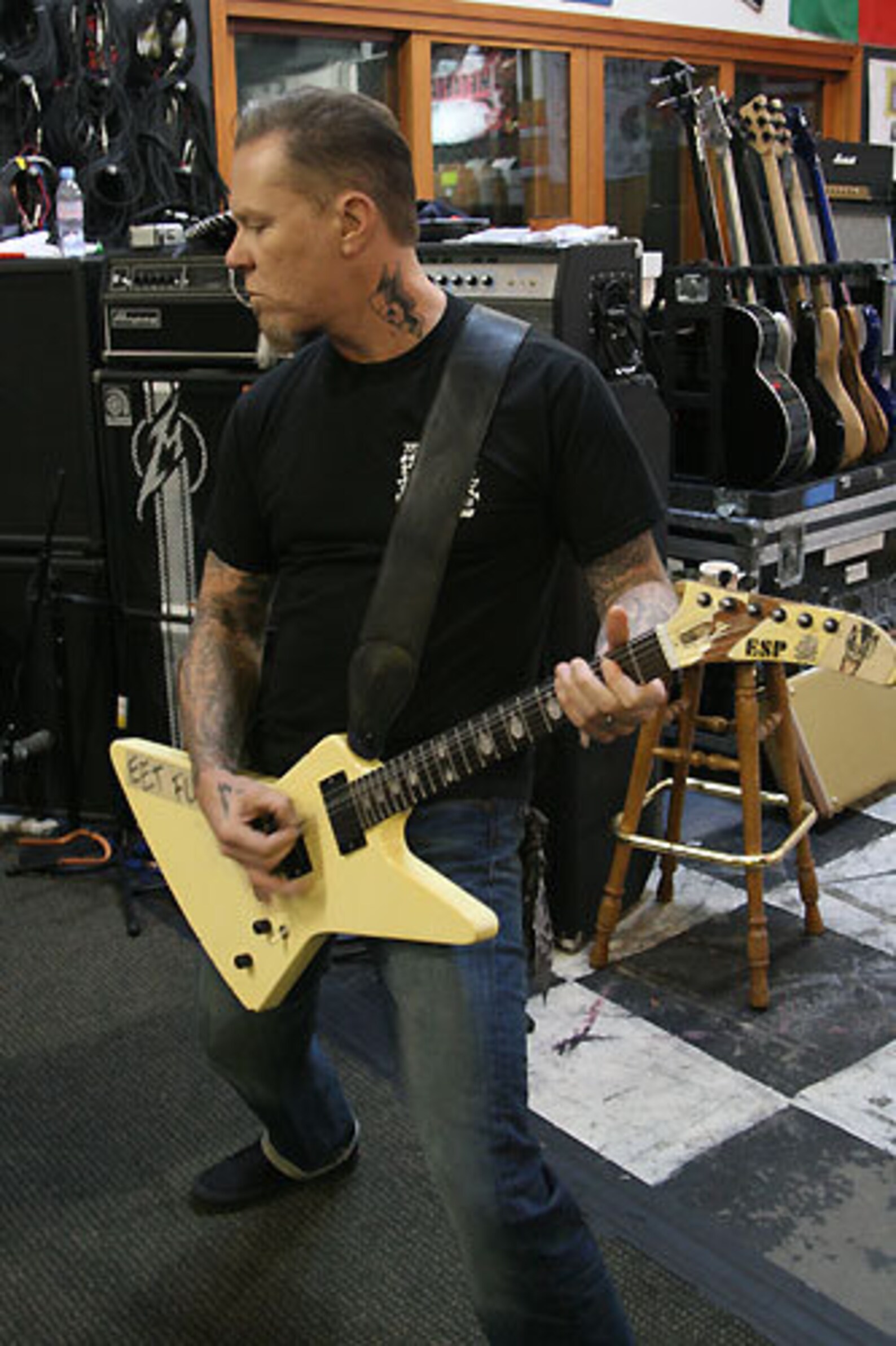 James Hetfield guitar stickers ESP Explorer MX220 eet fuk Etsy