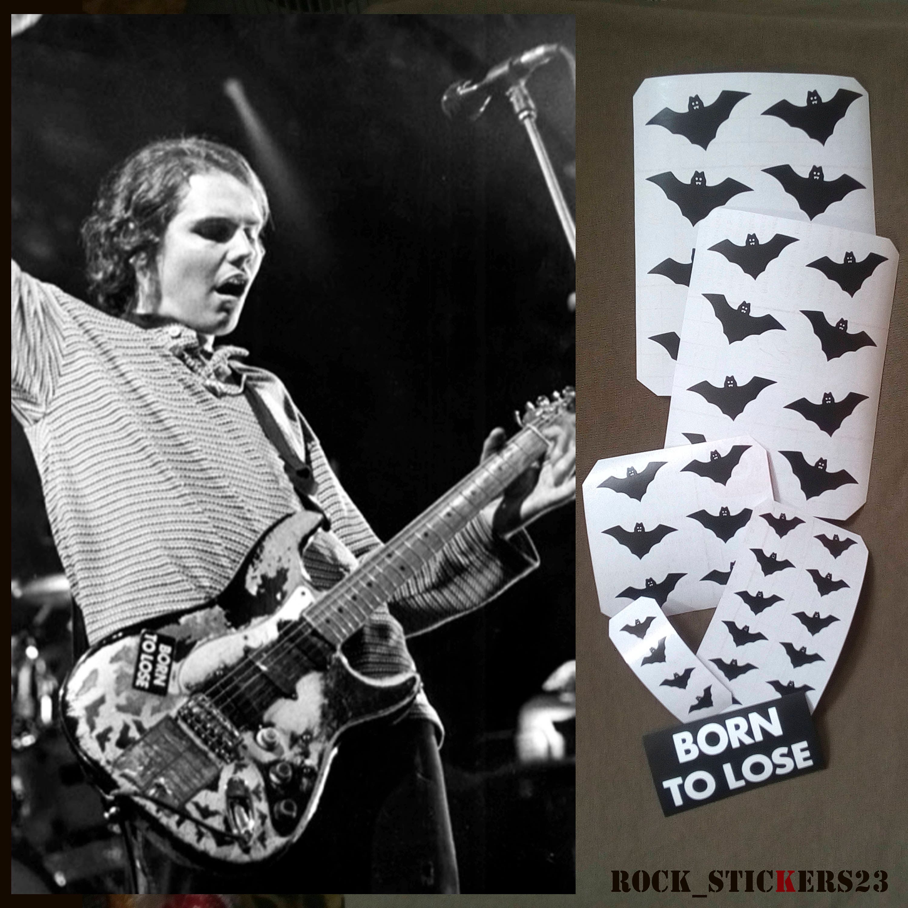 Billy Corgan Guitar Stickers Bat Strat The Smashing Pumpkins Etsy