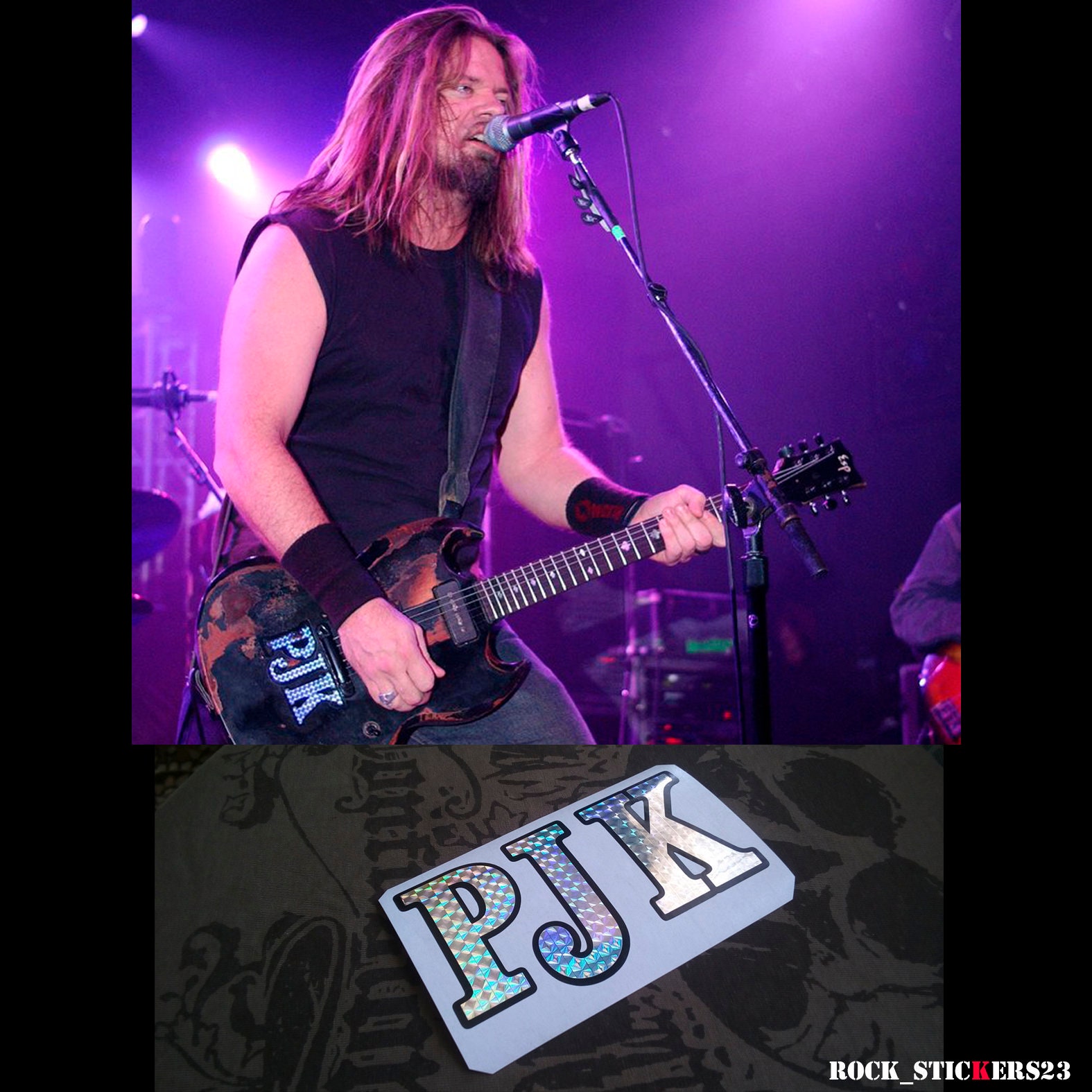 Guitar Stickers Pepper J Keenan Pjk Vinyl Decal Esp Etsy