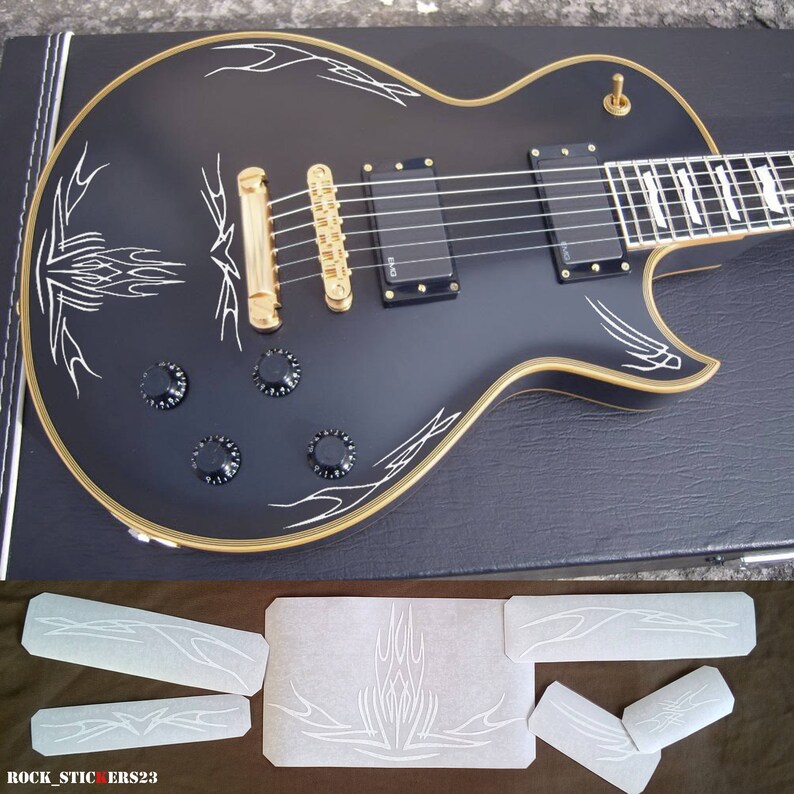 James Hetfield guitar stickers pinstripe vinyl decal ESP Etsy