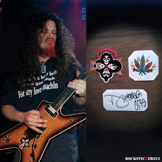 Dime Bag Darrell Vinyl Decal Car Sticker Rock Metal Pantera Cowboy Guitar Band
