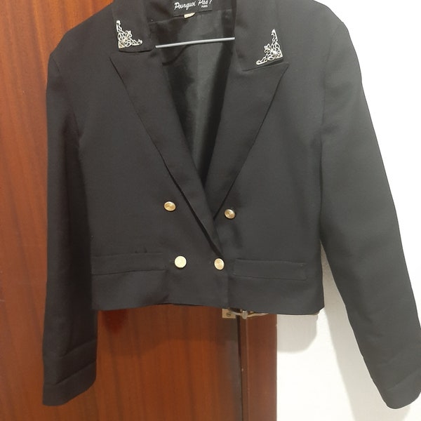 veste tailleur courte vintage de la marque Pourquoi Pas