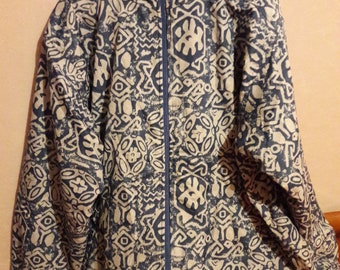 Windbreaker, fleece jacket, ski jacket 80s, vintage fleece, size L.