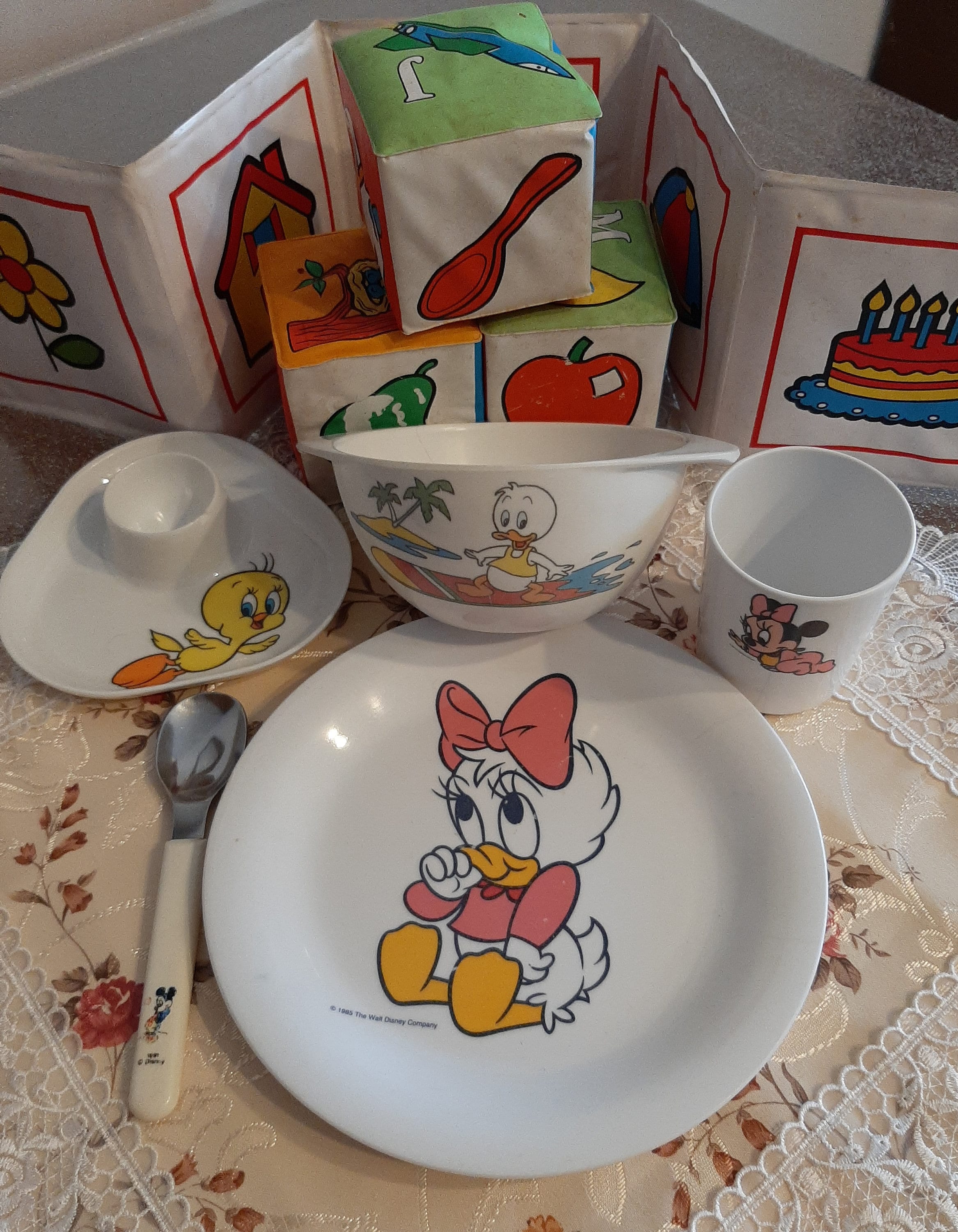 Bol Vintage Années 60 Avec Visage D'enfant/fillette - Céramique D'occasion