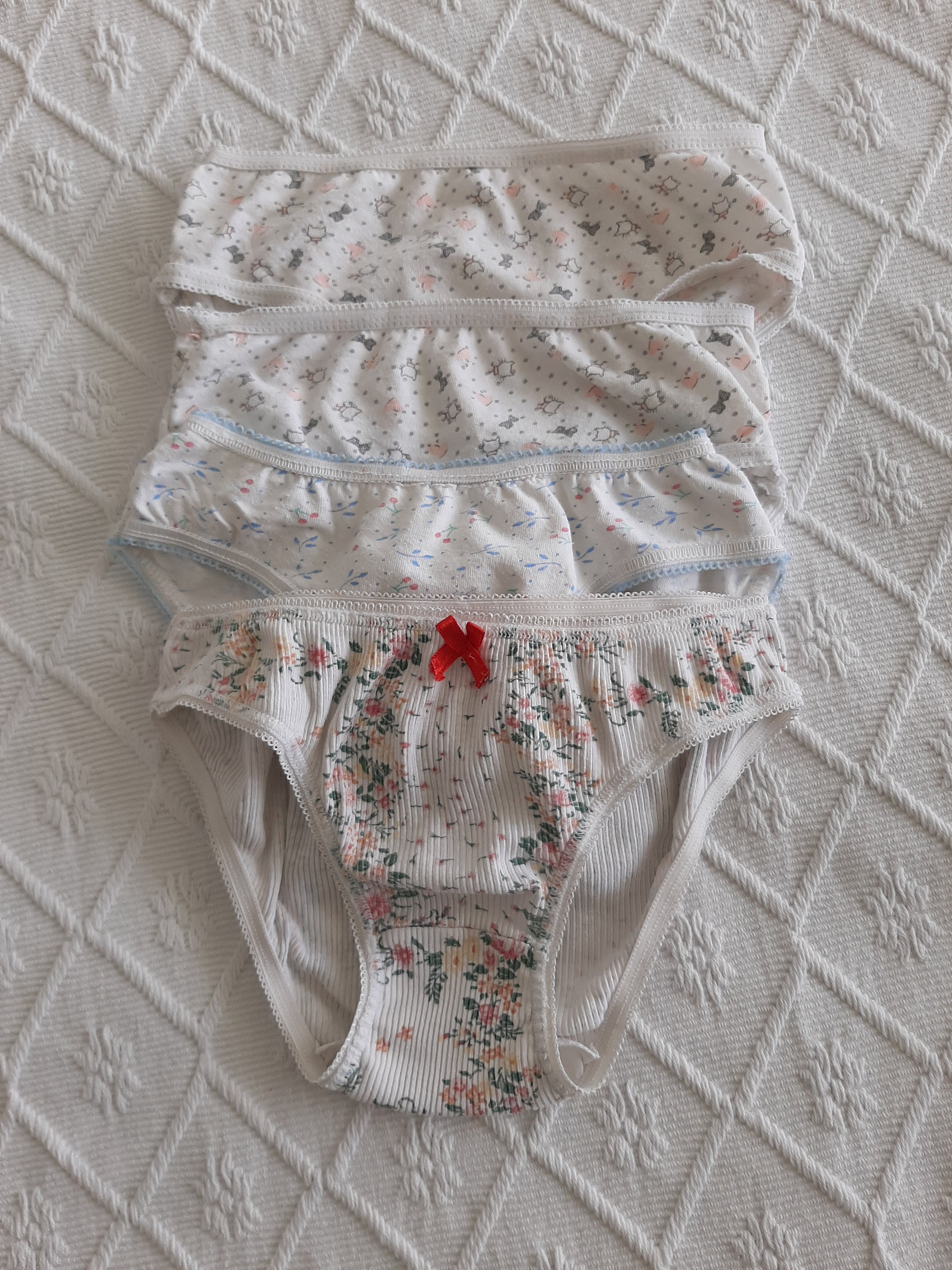 Lot of Girl's Cotton Panties 6/8 Years Old, Girl's Underwear, Girl's  Lingerie, Vintage From the 90s. -  Canada
