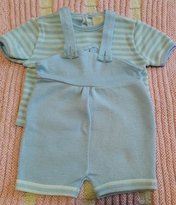 Salopette Bebe Short Bebe Tricot Bebe Ensemble Bebe Garcon Etsy