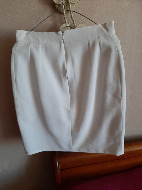 Jiki Monte Carlo mini skirt, white short skirt, w… - image 2