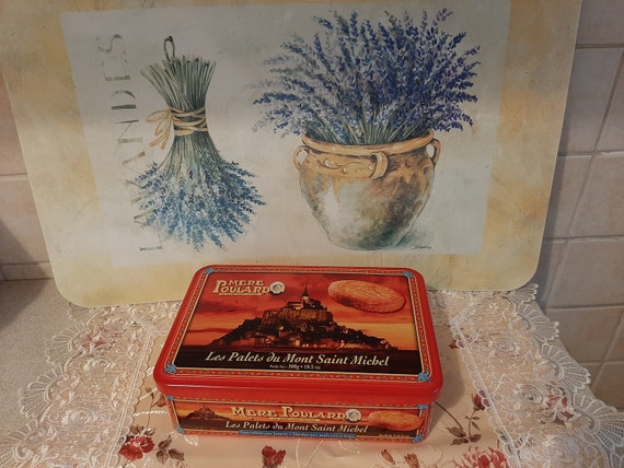 Biscuit Tin, Metal Tin From the Mère Poulard Biscuit Factory, Mont