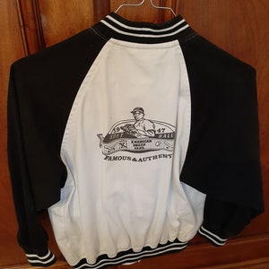 Vintage varsity jacket, teddy bomber, kids baseball jacket, kids baseball jacket, 10 year old kids size, 90s vintage.