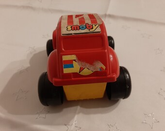 Jouet Smoby Auto Safari, Boîte Orange, Années 70/80, Fabriqué En France, Vintage