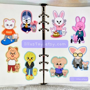 SKZOO & Friends Stray Kids Vinyl Kpop Stickers