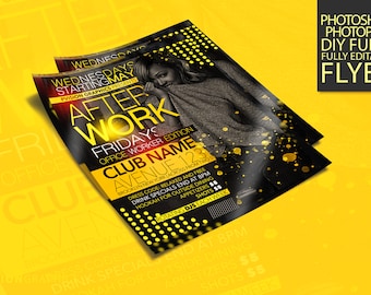 After Work Flyer Template: Office Worker Edition (PSD)