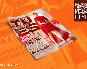 Afterwork Event Flyer Template: Photoshop & Photopea (PSD)