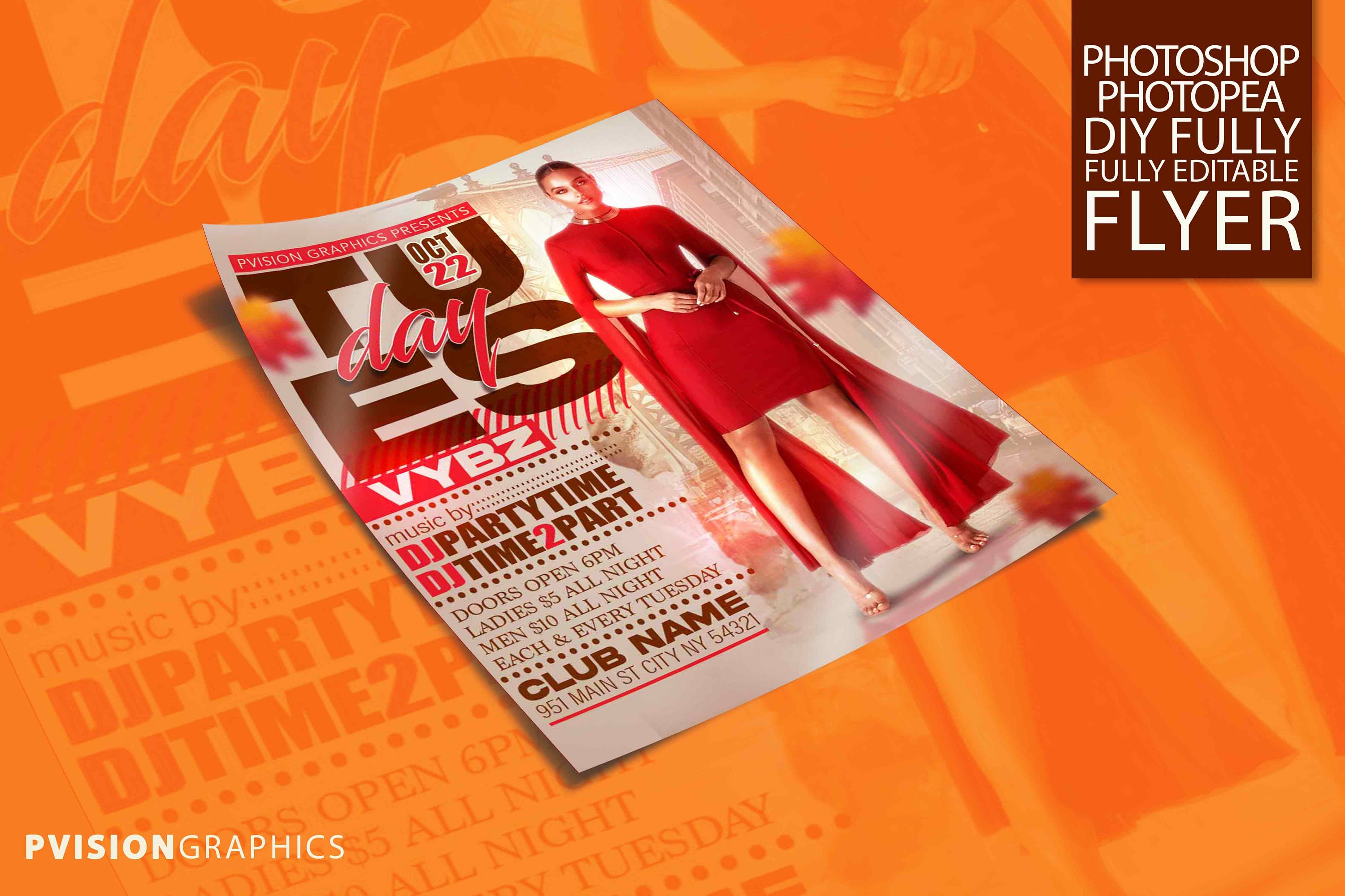 Flyer Modelworks Afterwork Template Flyer: NOT for Canva. Works With Adobe Photoshop and ...