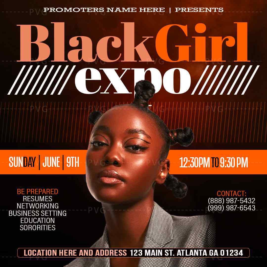 Girl Ror Project Flyer Girl Power Expo Flyer Template: DIY Media Design (photoshop, Canva ...