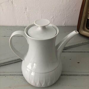Kaffeekanne Vintage Thomas Porzellan Schlichtes Weiß