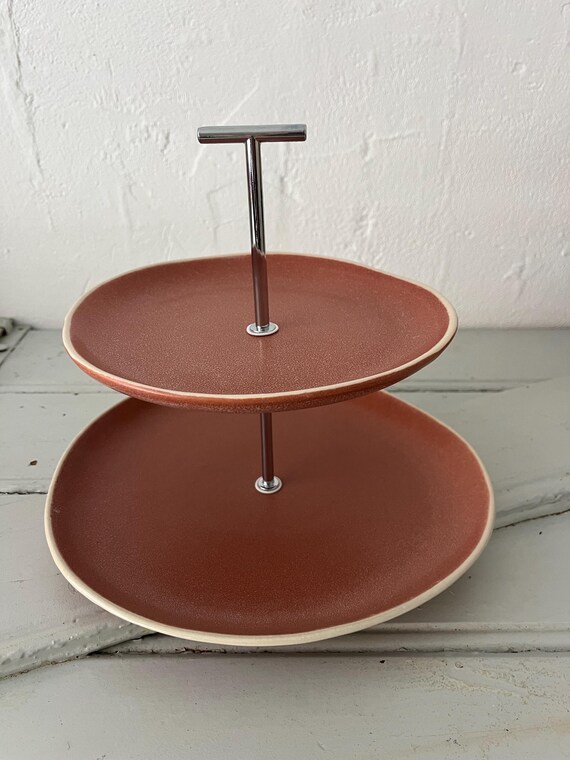Etagere rosa modern zweistöckig