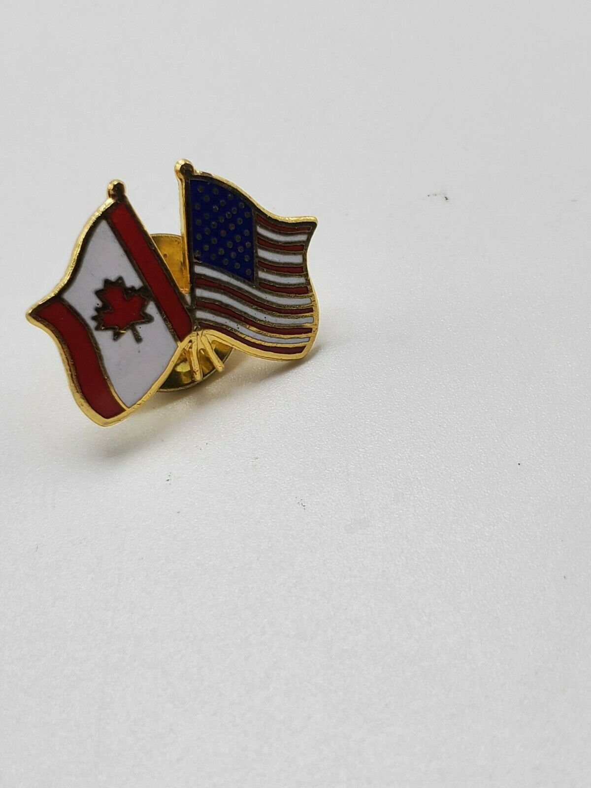 Vtg American Canada Flag Lapel Pin Souvenir USA Border Button | Etsy