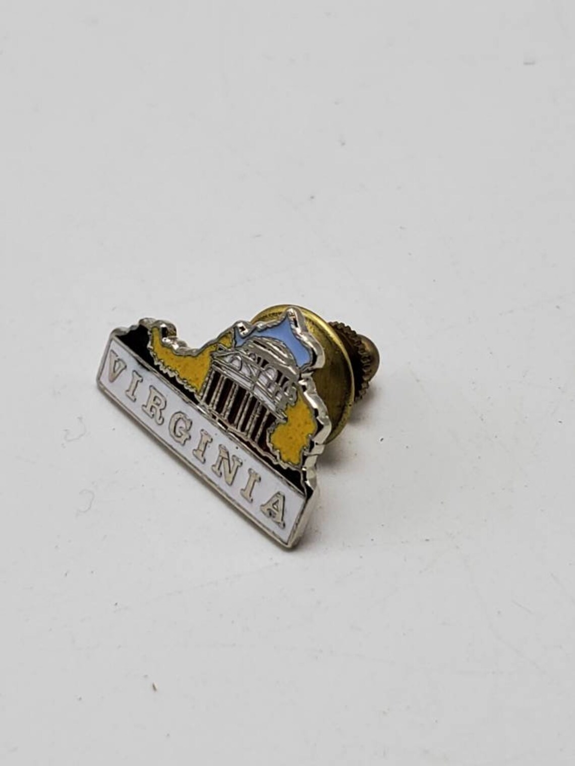 80's Virginia Lapel Pin Souvenir Travel Pinback Button Etsy