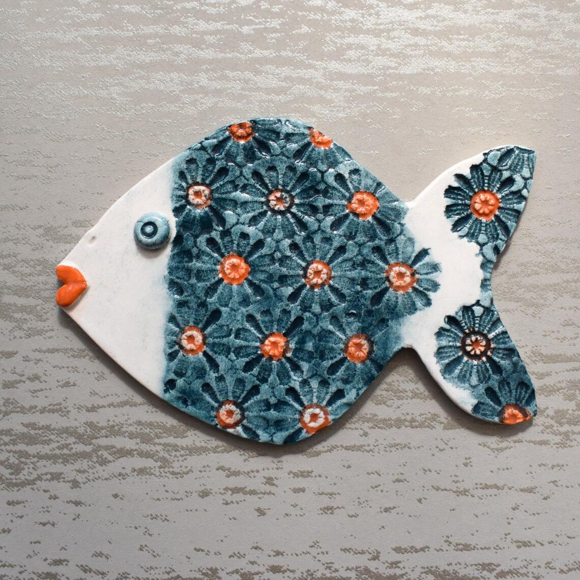 Poisson en céramique, poisson fait main, poisson en céramique unique — free download