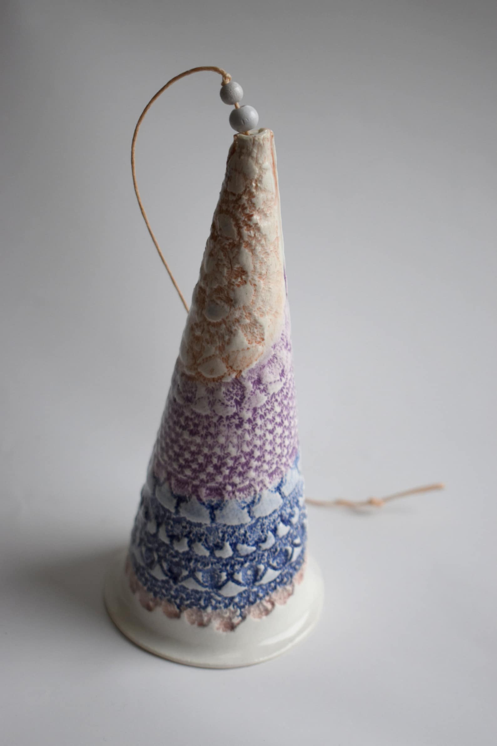 Pink Bell Handmade Ceramic Bell Bells & Chimes Garden Etsy