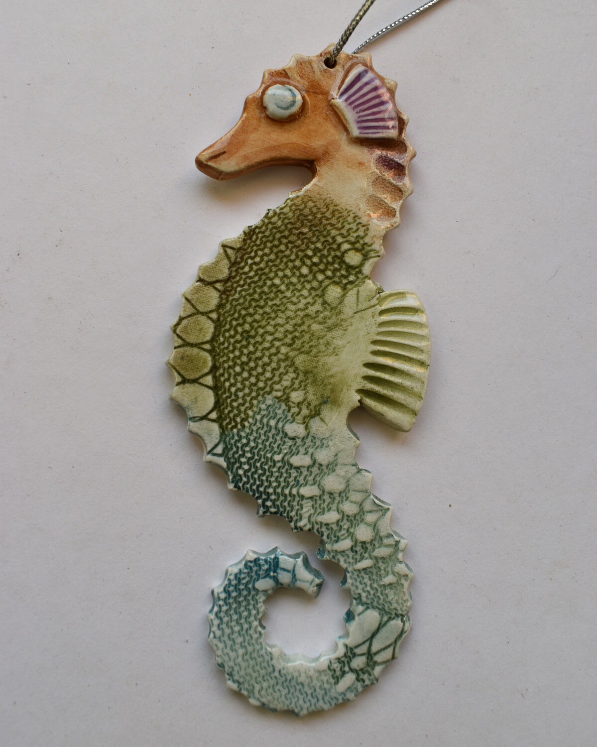 Seahorse Ceramic Seahorse Handmade Ceramic Seahorse Wall Etsy