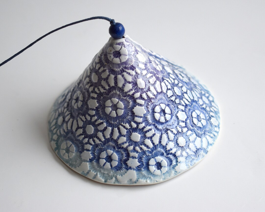 Flower Bell Handmade Ceramic Bell Bells & Chimes Garden Etsy