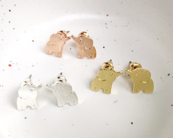 Elephant Earrings, cute bridesmaid gift, gifts for her, elephant jewelry