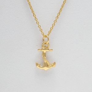 Anchor Necklace, Anchor Charm Pendant, Gift for Best Friend, Nautical Necklace, Beach Jewelry, Gift For Him