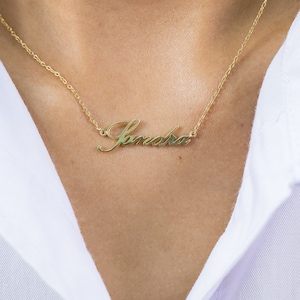 Personalized Necklace, Sandra Name Necklace, Personalized Jewelry, Dainty Name Necklace, Necklace For Women, Name Plate Necklace