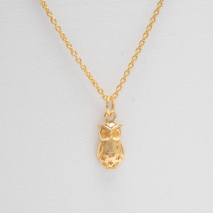 Owl Pendant Necklace, Owl Charm Necklace, Bird Necklace, Barn Owl Necklace, Gift for Animal Lover