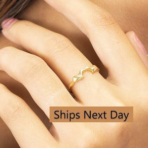 Anello minimalista con lontra marina, gioiello con lontra in argento sterling, anello "Tu e Io", anello "Lui e Lei", anello per amanti degli animali