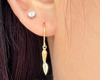Dangle Drop Knife Earrings Knife Charm Earrings for Women Chef Knife Jewelry Culinary Knife Earrings for Foodies Gift for Cooking Lovers