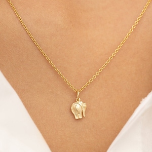 Elephant Necklace, Elephant Charm Necklace, Animal Jewelry, Elephant Jewelry, Minimalist Necklace, Gift for Animal Lover