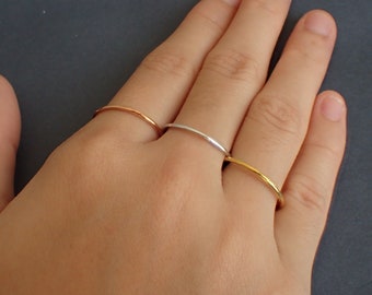 3mm Wedding Band14k Solid Gold Wedding Ring14k White Gold Couple RingRose Gold Men/'s,Women/'s Plain Wedding BandMatching BandUnisex Ring