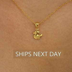 Duck Necklace / Duck Charm Pendant / Bird Lover Gift / Best Friend Gift / Hunting Gifts