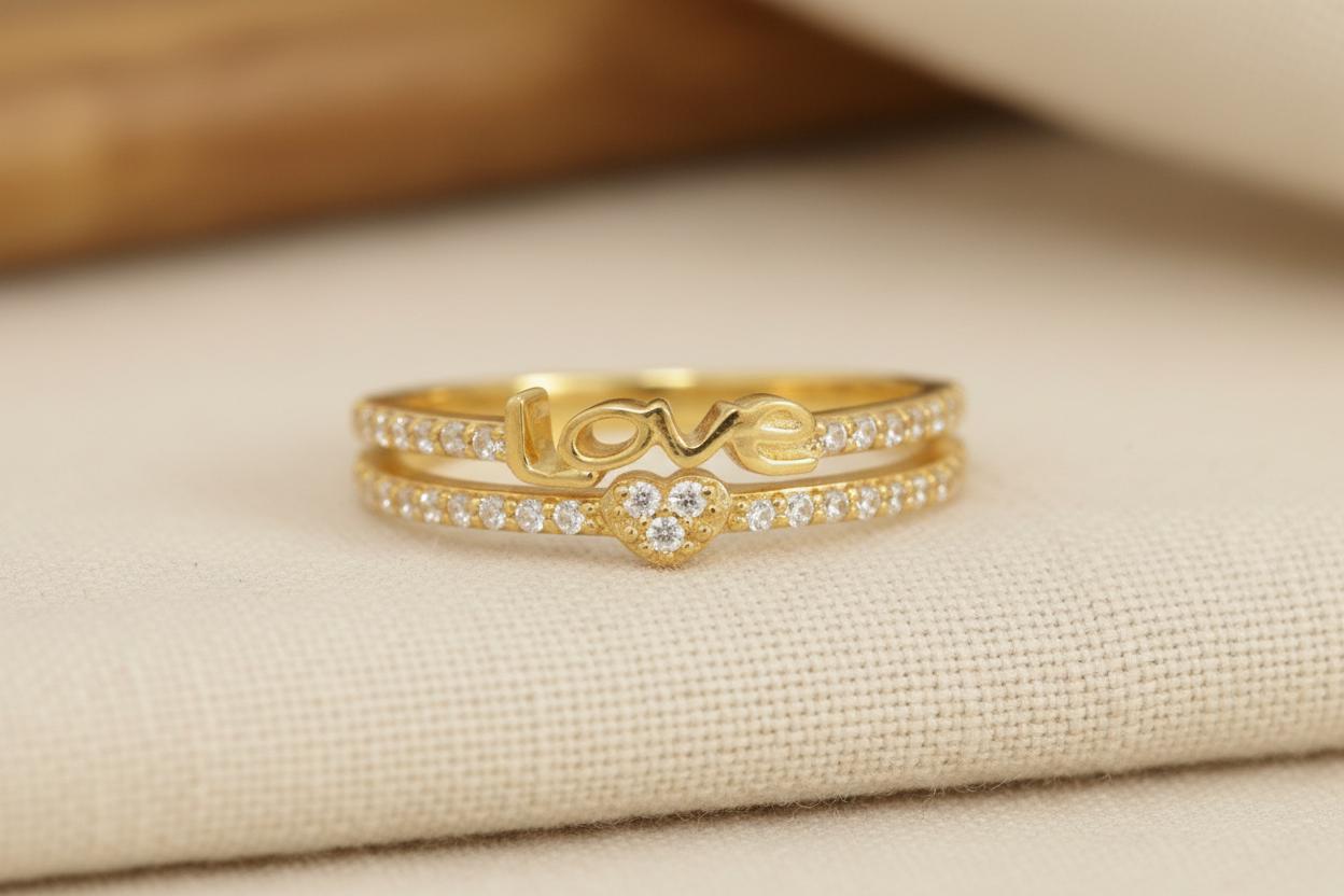 Heart Shape Diamond Wedding Band 14k Rose Gold Love Ring Engagement ...