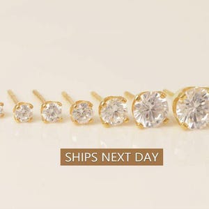 Diamant Ohrstecker, Hochzeitsohrringe, Brautjungfer Geschenk, Abschlussgeschenk, Ohrstecker für Frauen