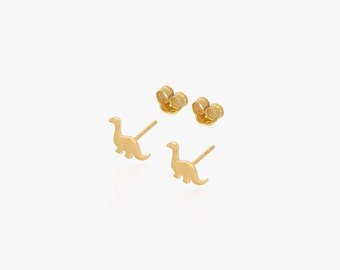 Dinosaur Stud Earrings, Sterling Silver Dinosaur Earrings, Animal Earring , Minimalist Earrings for Women