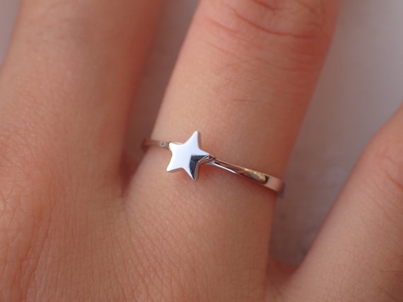 Tiny Star Ring Shooting Star Star Glazer Dreamer Gift Girl First